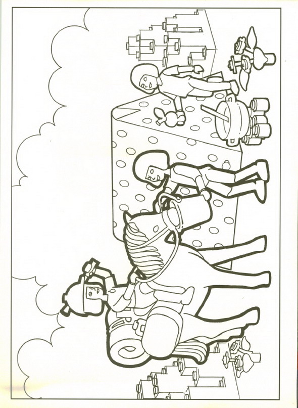 Plansa de colorat cu Lego 18 10